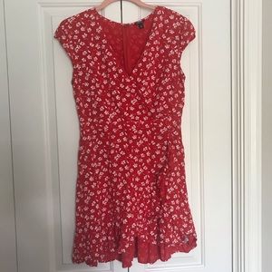 J. Crew Mercantile Red Floral Print Dress - Sz 6